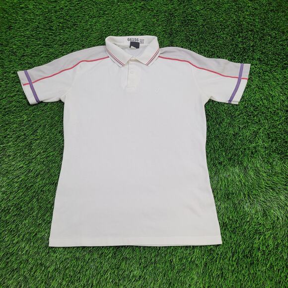 Vintage Jantzen Tennis Polo Shirt Small 18x26 USA Ribbed - Picture 1 of 12